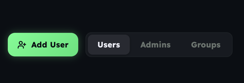 Workspace users and admins list